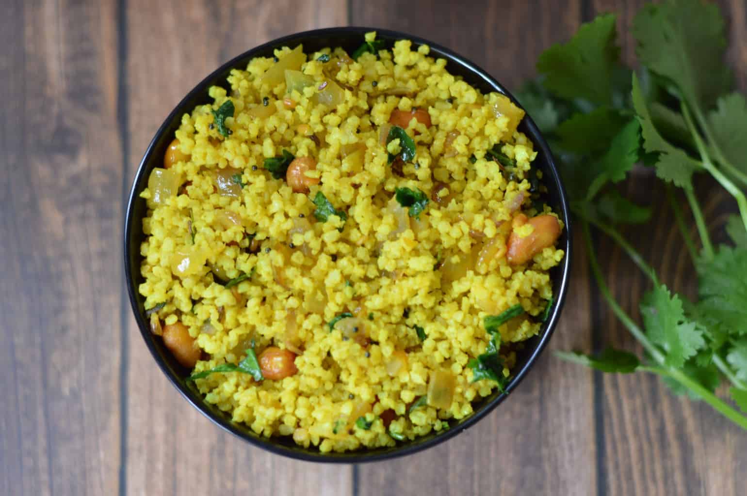 Kodo Millet Coriander Rice Recipe