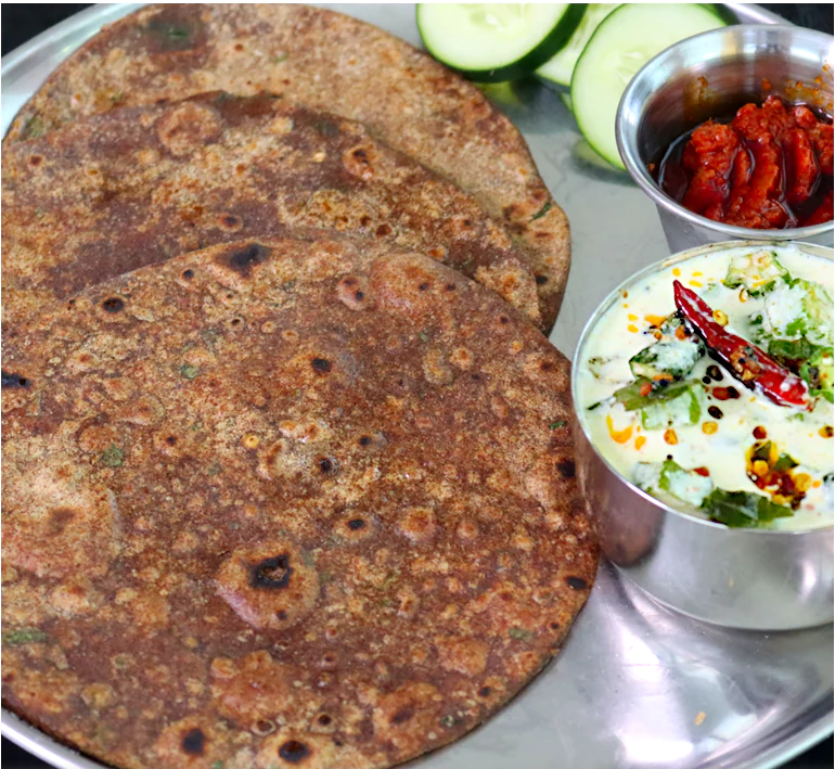 Finger Millet Onion Chapati Recipe